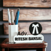 Professional Pen Stand for Advocates – Custom 3D Printed with Name - BBD GIFTS